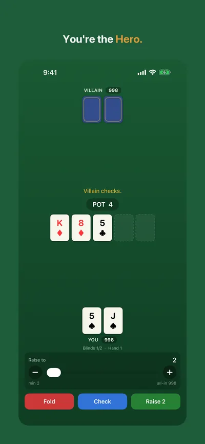 Mini Poker for iPhone screenshot 1 of 3